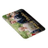 Bruiloft dank u gouden liefde en Bedankt foto Magneet (Rechterzijde)