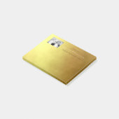 Bruiloft dank u gunst goud minimale ombre post-it® notes (Schuin)