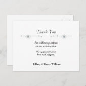 BRUILOFT DANK U KAART (Voorkant / Achterkant)