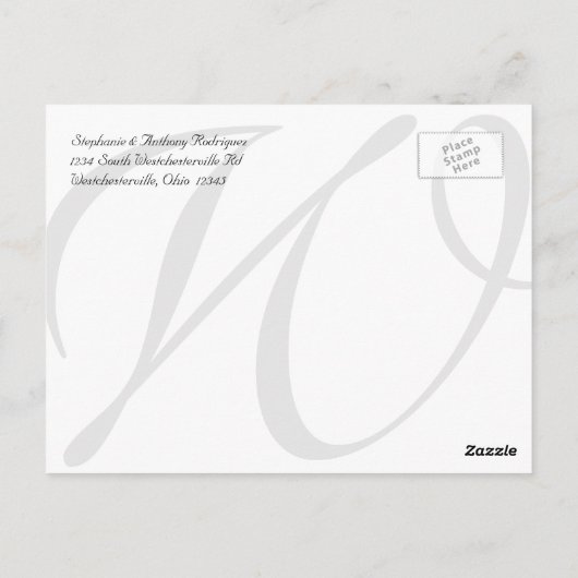  bruiloft dank u kaart 3 Afbeeldingen (Achterkant)