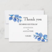 Bruiloft dank u kaart. bedankkaart (Voorkant)