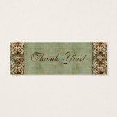 Bruiloft Dank u Kaart Bladwijzer Favor  (Achterkant)