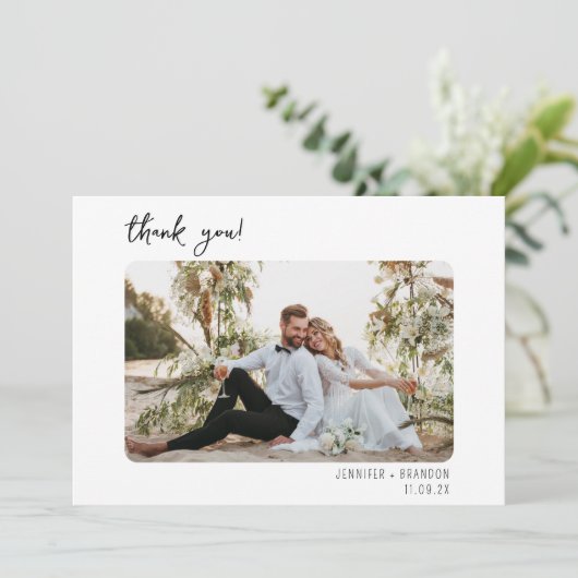 Bruiloft dank u kaart Champagne toren (Staand voorkant)