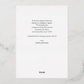 Bruiloft Dank u kaart Classy Gouden folie overlaye (Achterkant)