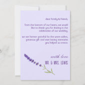 Bruiloft Dank u kaart met foto (Achterkant)