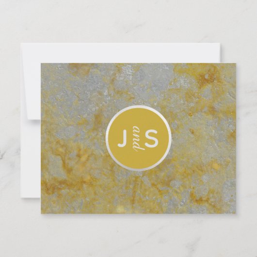 Bruiloft Dank u kaart Zilveren voering (Achterkant)