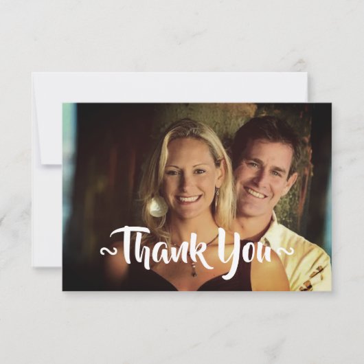 bruiloft dank u kaarten (Voorkant)