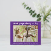 Bruiloft dank u kaarten met foto Virtual Digital (Staand voorkant)