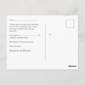 Bruiloft dank u kaarten met foto Virtual Digital (Achterkant)