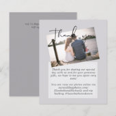 Bruiloft dank u kaarten met foto virtueel digitaal (Voorkant / Achterkant)