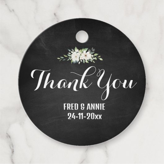 Bruiloft dank u Label (Voorkant)