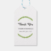 Bruiloft dank u Label Cadeaulabel (Voorkant)