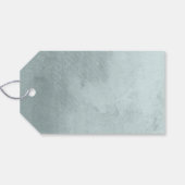 Bruiloft dank u Label | Eucalyptustypografie Cadeaulabel (Achterkant Horizontaal)