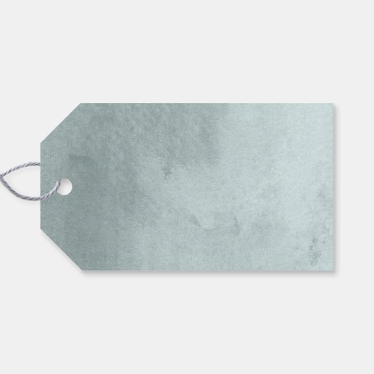 Bruiloft dank u Label | Eucalyptustypografie Cadeaulabel (Achterkant Horizontaal)