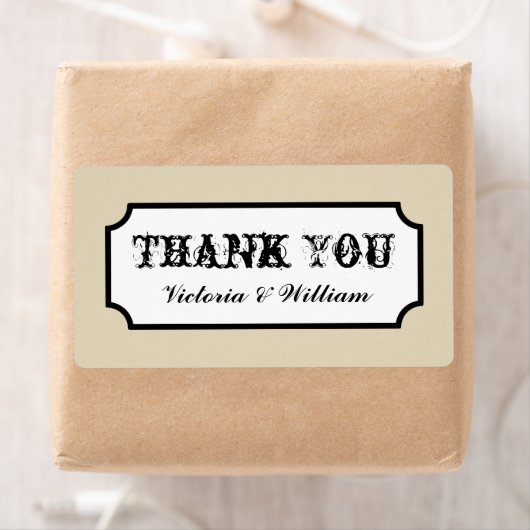 Bruiloft dank u labels (Insitu)