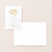 Bruiloft dank u mini (3.5 "x5") Folie Kaart (Display)