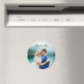 Bruiloft dank u moderne fotomagneet BT R Magneet (Insitu (Vaatwasser))