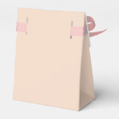 Bruiloft Dank u Roos Gouden Glitter Confetti Blush Bedankdoosjes (Achterkant)