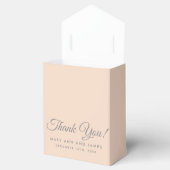 Bruiloft Dank u Silver Glitter Confetti Blush Bedankdoosjes (Geopend)