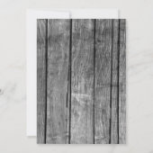 Bruiloft Dankkaart met Rustieke Foto Bedankkaart (Achterkant)