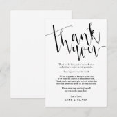 Bruiloft Dankkaart Rustiek Kaart (Voorkant / Achterkant)