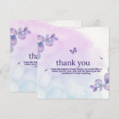 bruiloft dankkaartjes budget bericht Betoverd Kaart (Voorkant / Achterkant)