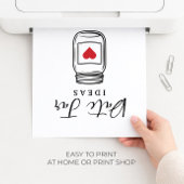 Bruiloft Date Jar Ideeën Bord voor Bridal Shower Poster