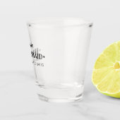 Bruiloft Datum en Namen Bruidsmeisje Gepersonalise Shot Glas (Rechts)