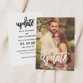 Bruiloft Datum Update Geborsteld Script Foto Save The Date
