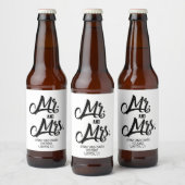 BRUILOFT DECOR, WIJN, BRUILOFT GUNST BIER ETIKET (Flessen)