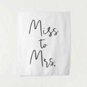 Bruiloft decoratie achtergrond versiering Miss tot Wandkleed (Voorkant)