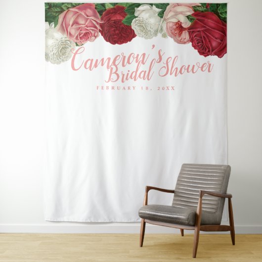 Bruiloft decoratie achterwand wandkleed (In situ)