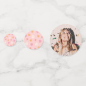 Bruiloft decoratie dronken verliefd bruid foto confetti (Voorkanten)