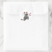 Bruiloft decoraties 13 ronde sticker (Tas)