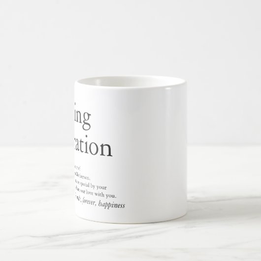 Bruiloft Definitie partij Koffiemok (Center)