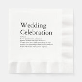 Bruiloft Definitie partij Servet (Voorkant)