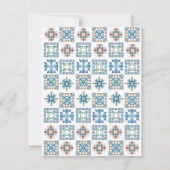 Bruiloft Details Behuizing Kaart Waterverf Citroen (Achterkant)