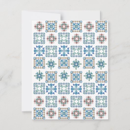 Bruiloft Details Behuizing Kaart Waterverf Citroen (Achterkant)