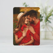 Bruiloft details | Elegante RSVP met QR Code Foto Save The Date (Staand voorkant)