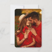 Bruiloft details | Elegante RSVP met QR Code Foto Save The Date (Voorkant)