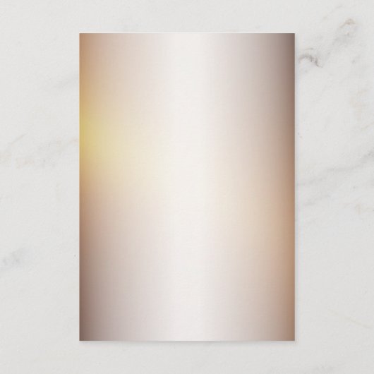 Bruiloft Details Gouden Sinaasappel Wit Bloem Eleg Informatiekaartje (Achterkant)