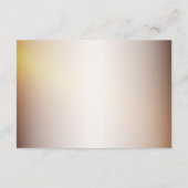 Bruiloft Details Gouden Sinaasappel Wit Bloem Eleg Informatiekaartje (Achterkant)