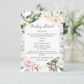 Bruiloft details | RSVP | QR-code behuizing Kaart (Staand voorkant)