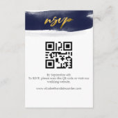 Bruiloft details | RSVP | QR-code behuizing Kaart (Achterkant)