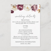 Bruiloft details | RSVP | QR-code behuizing Kaart (Voorkant)