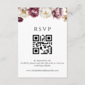 Bruiloft details | RSVP | QR-code behuizing Kaart (Achterkant)