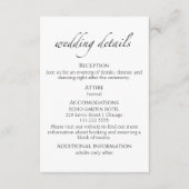 Bruiloft details | RSVP | QR-code behuizing Kaart (Voorkant)