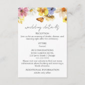 Bruiloft details | RSVP | QR-code behuizing Kaart (Voorkant)