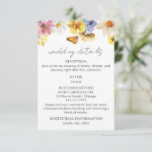 Bruiloft details | RSVP | QR-code behuizing Kaart (Staand voorkant)