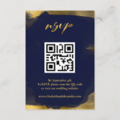 Bruiloft details | RSVP | QR-code behuizing Kaart (Achterkant)